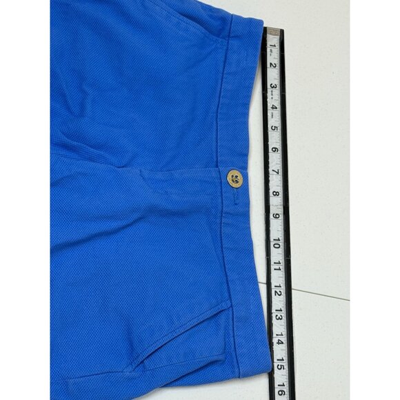 Lilly Pulitzer Blue Scallop Hem Shorts Size 4 Cotton Stretch Preppy Summer - Picture 10 of 12